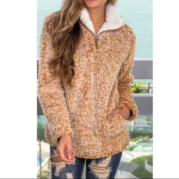✨LAST ONE✨Sherpa soft zip pull over - Picture 2 of 8